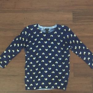 Ann Taylor Heart Sweater